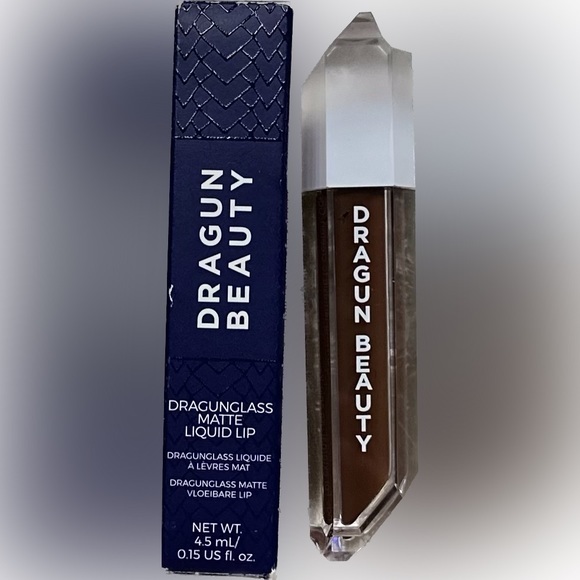 DRAGUN BEAUTY DRAGUNGLASS matte liquid lip color: Jinx 4.5ml Goth - Picture 1 of 5